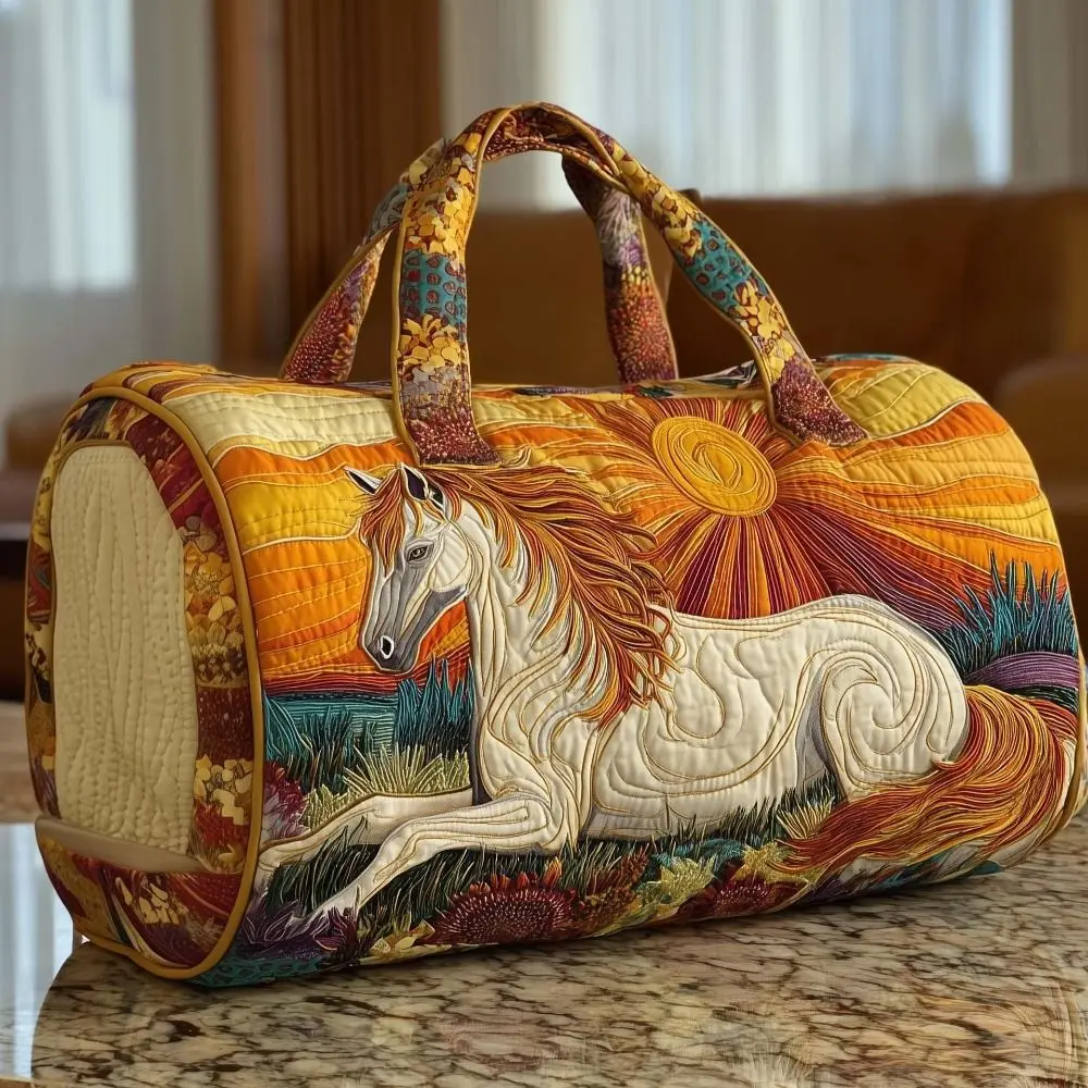 Bolso de pesca acolchado con correa y diseño caballo-vaca - imagen 4