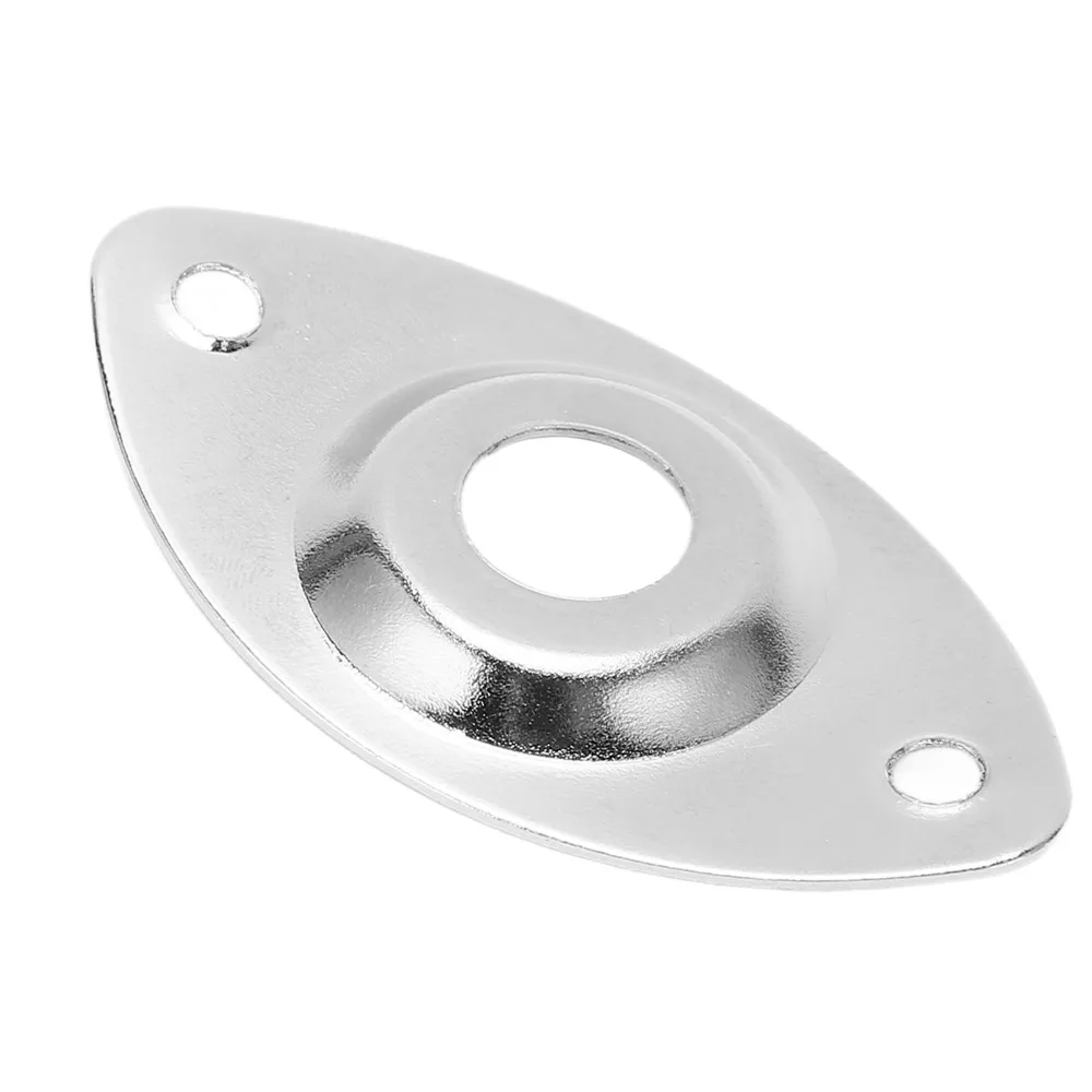 Placa de tornillos de metal plateado para guitarra eléctrica y bajo - imagen 4