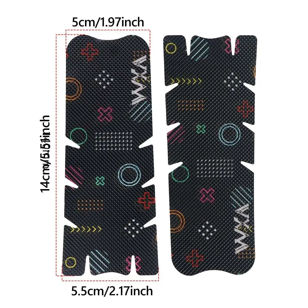 Pegatina multicolor para proteger la manivela de la bicicleta