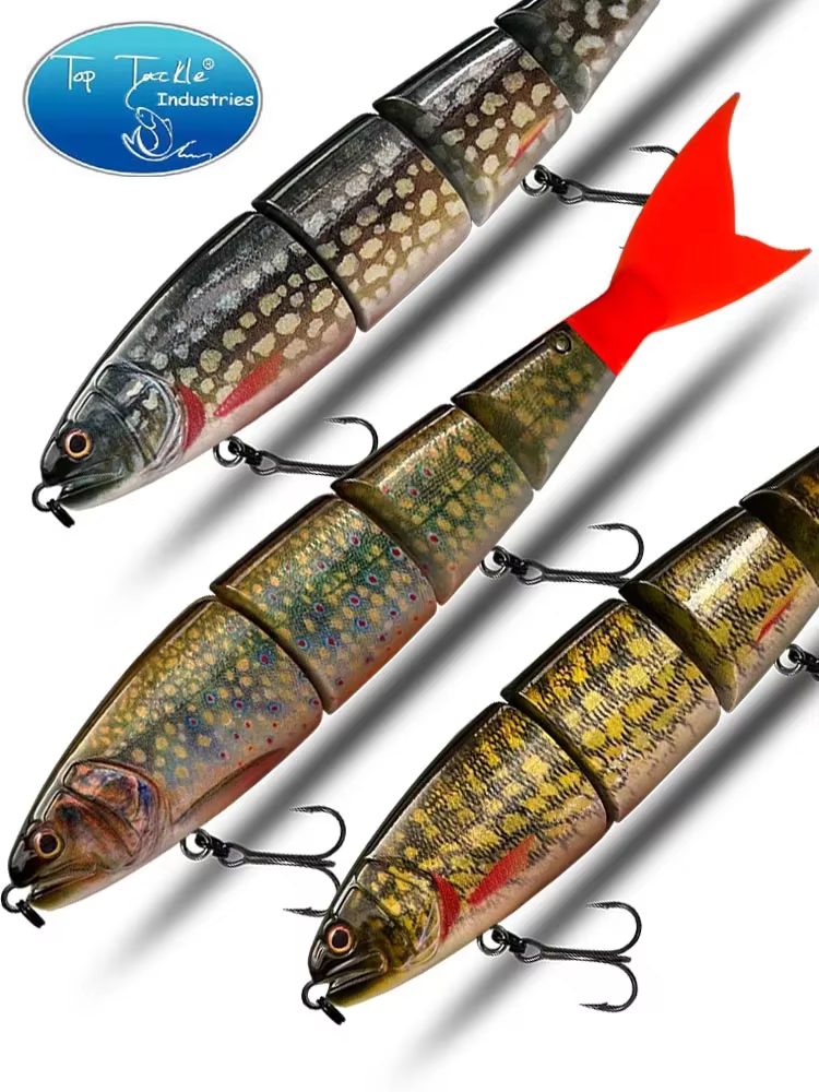 Señuelo de pesca Toptackle sobre fondo oscuro