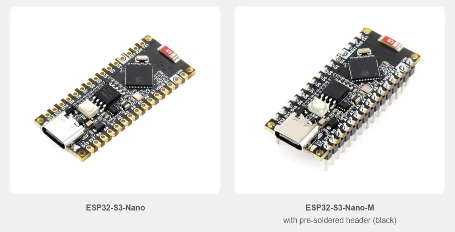 Vista general de la placa ESP32-S3 nano