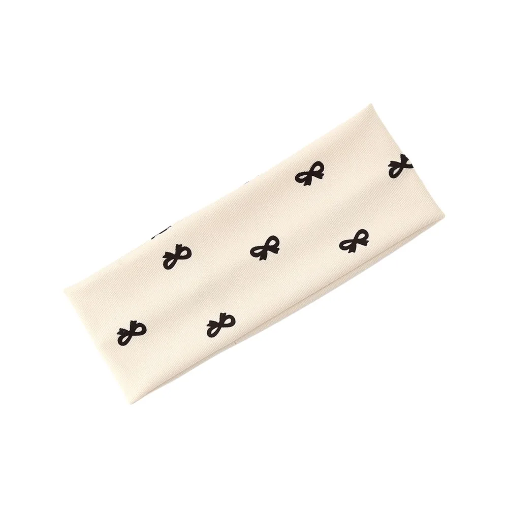 Diadema deportiva absorbente con estampado de lazo elástico