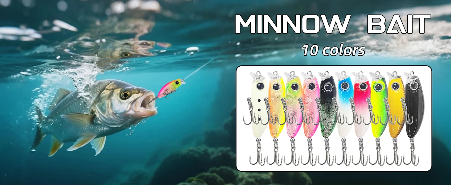 Minnow swimbait de hundimiento lento