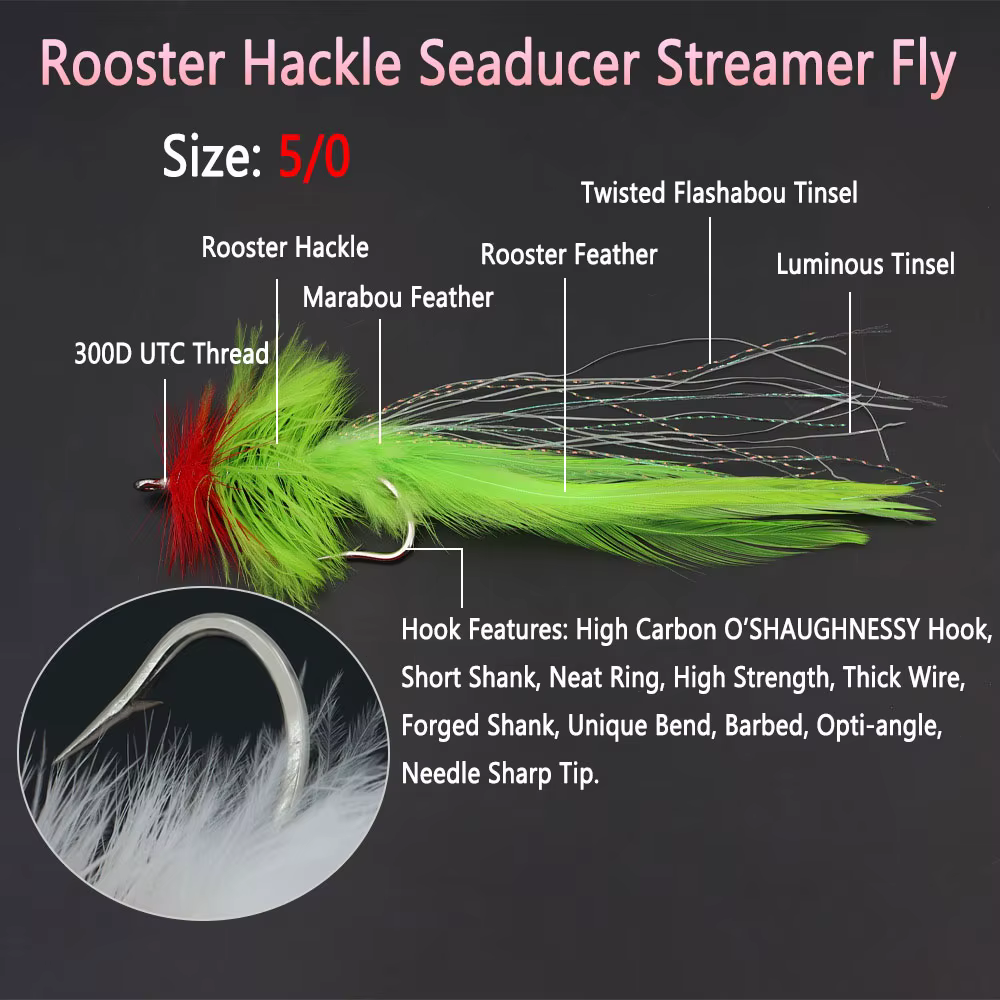 Seaducer Hackle – Señuelo para trucha y lucio en agua salada - imagen 2