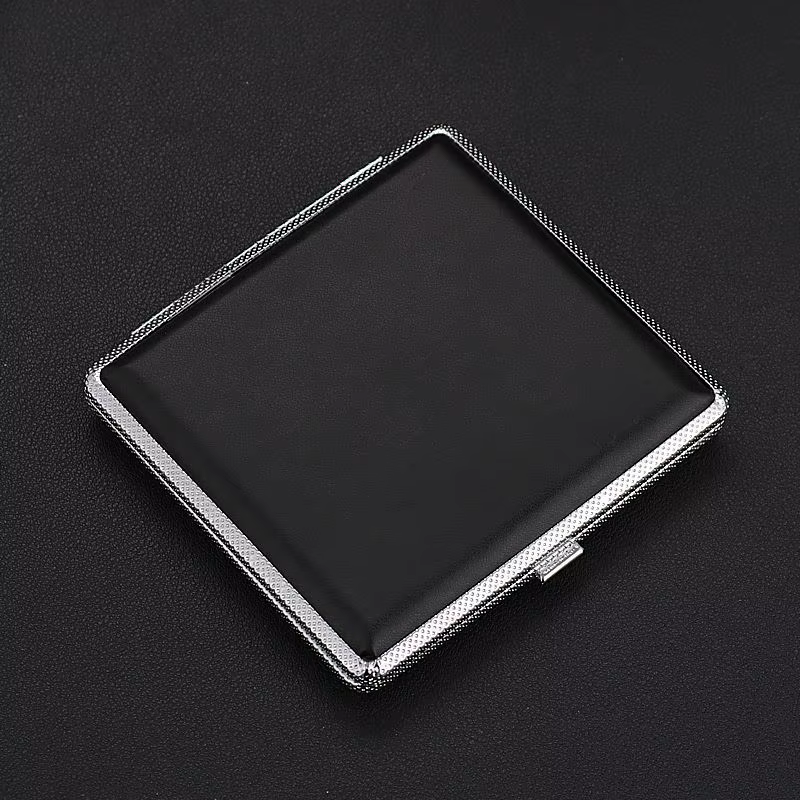 Caja metálica negra doble capa para señuelos de pesca - imagen 4