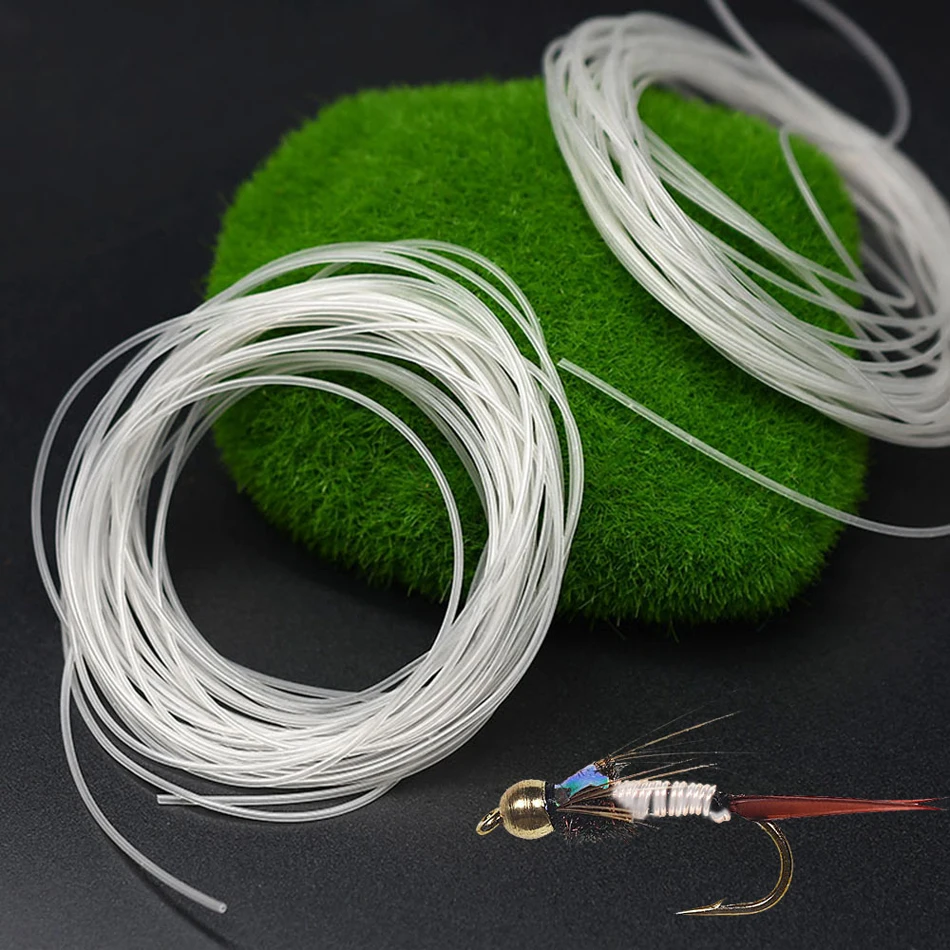 Hilo de goma de silicona transparente en uso para atado