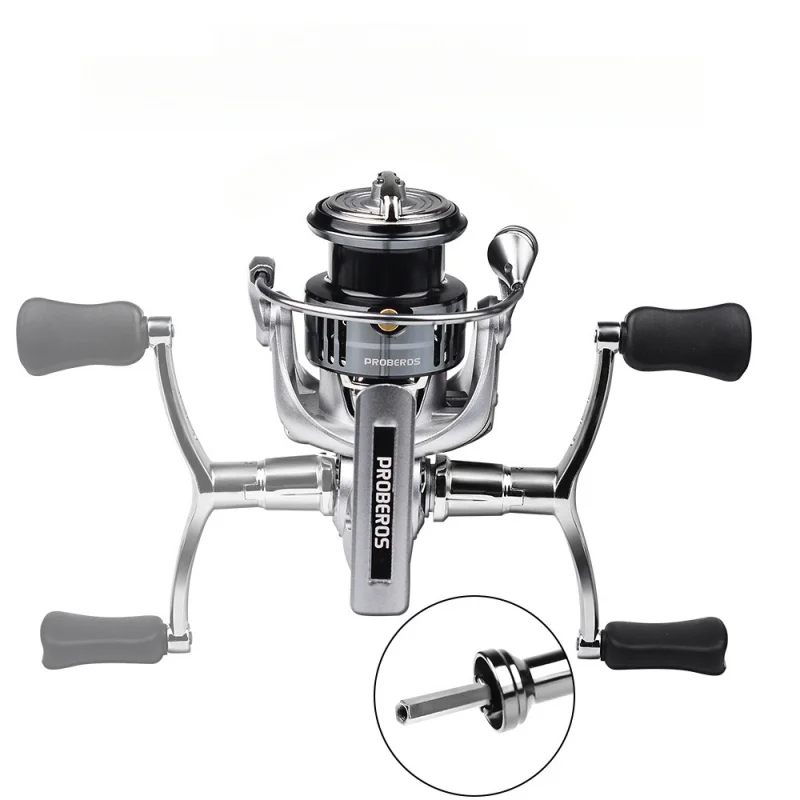 Carrete Shallow Spool doble manivela, lanzado largo para señuelos y roca - imagen 5