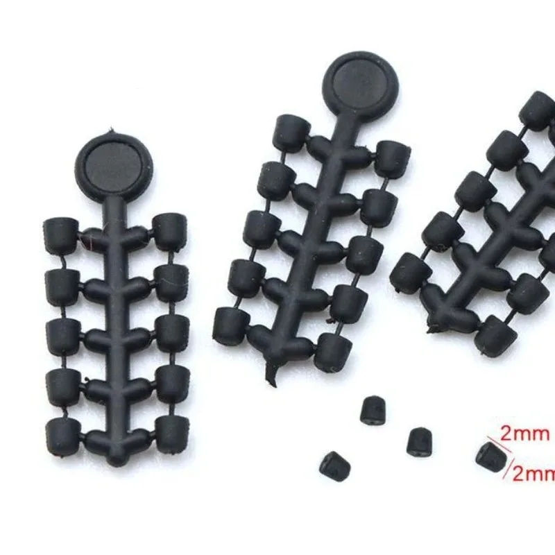 Tubo antienredos y topes de anzuelo negros para carpa - imagen 3