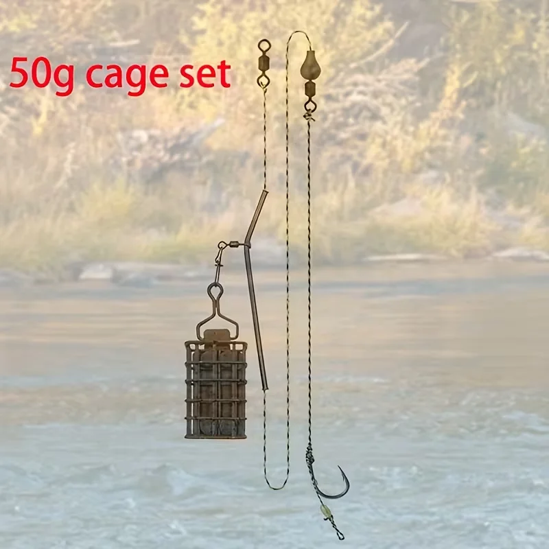 Cestas de cebo para carpas con anzuelo para montaje - imagen 5