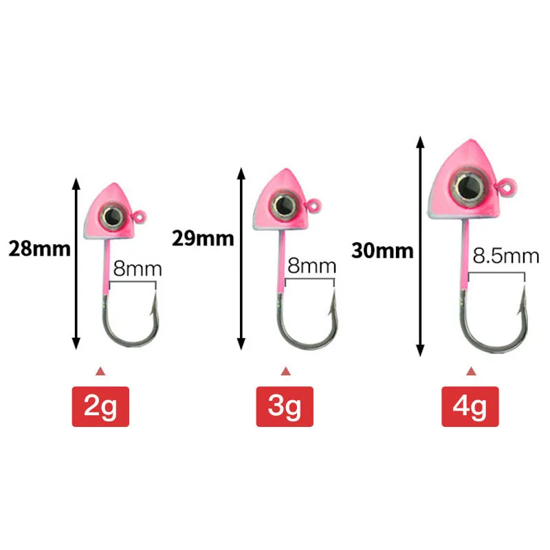 Jig Head Swimbait Cabezas para Walleye, Bass, Pike y Trucha 2g-4g - imagen 5