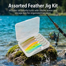 Señuelos de pesca artificiales con tubo tejido para carpas y lubinas
