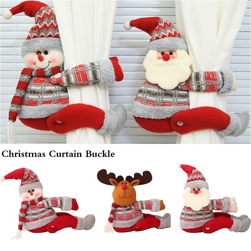 Hebilla decorativa para ventana Papá Noel Decoración navideña hogar - imagen 2