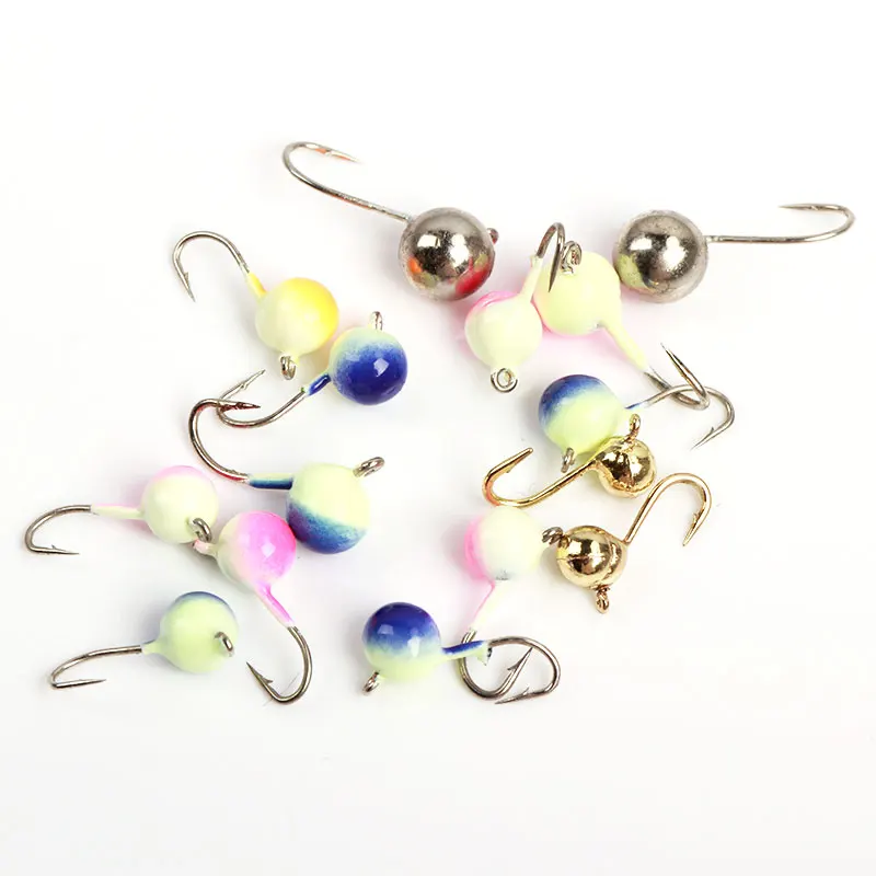 Anzuelo jig head tungsteno en hielo