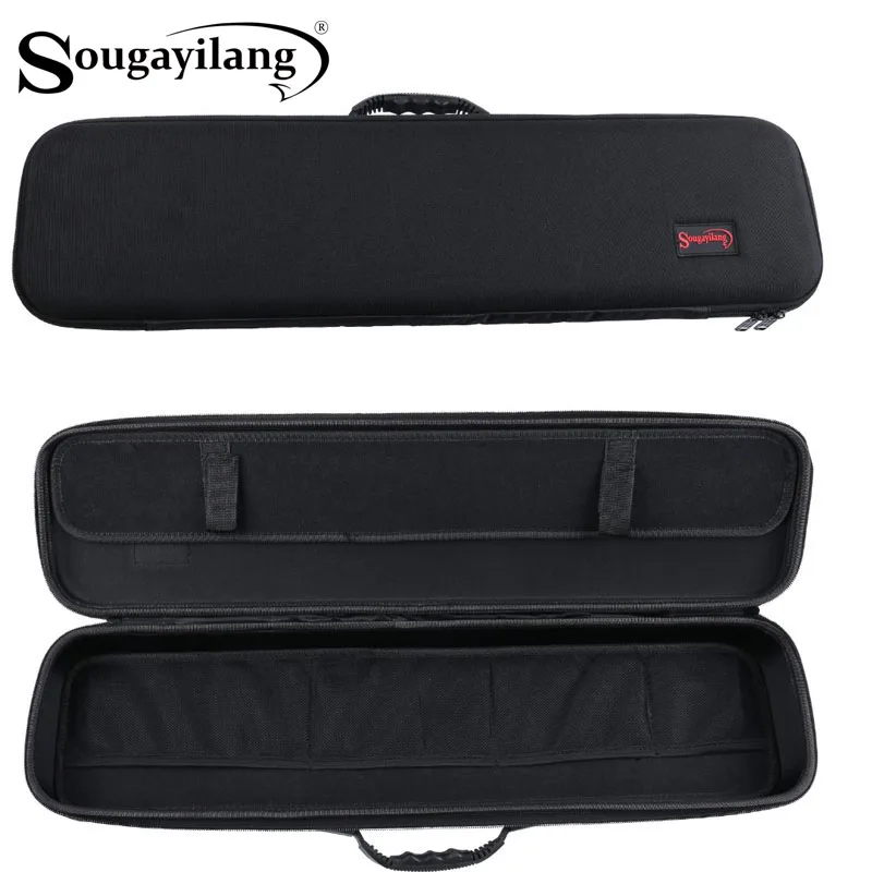 Sougayilang estuche rígido para cañas de pesca – bolsa transporte