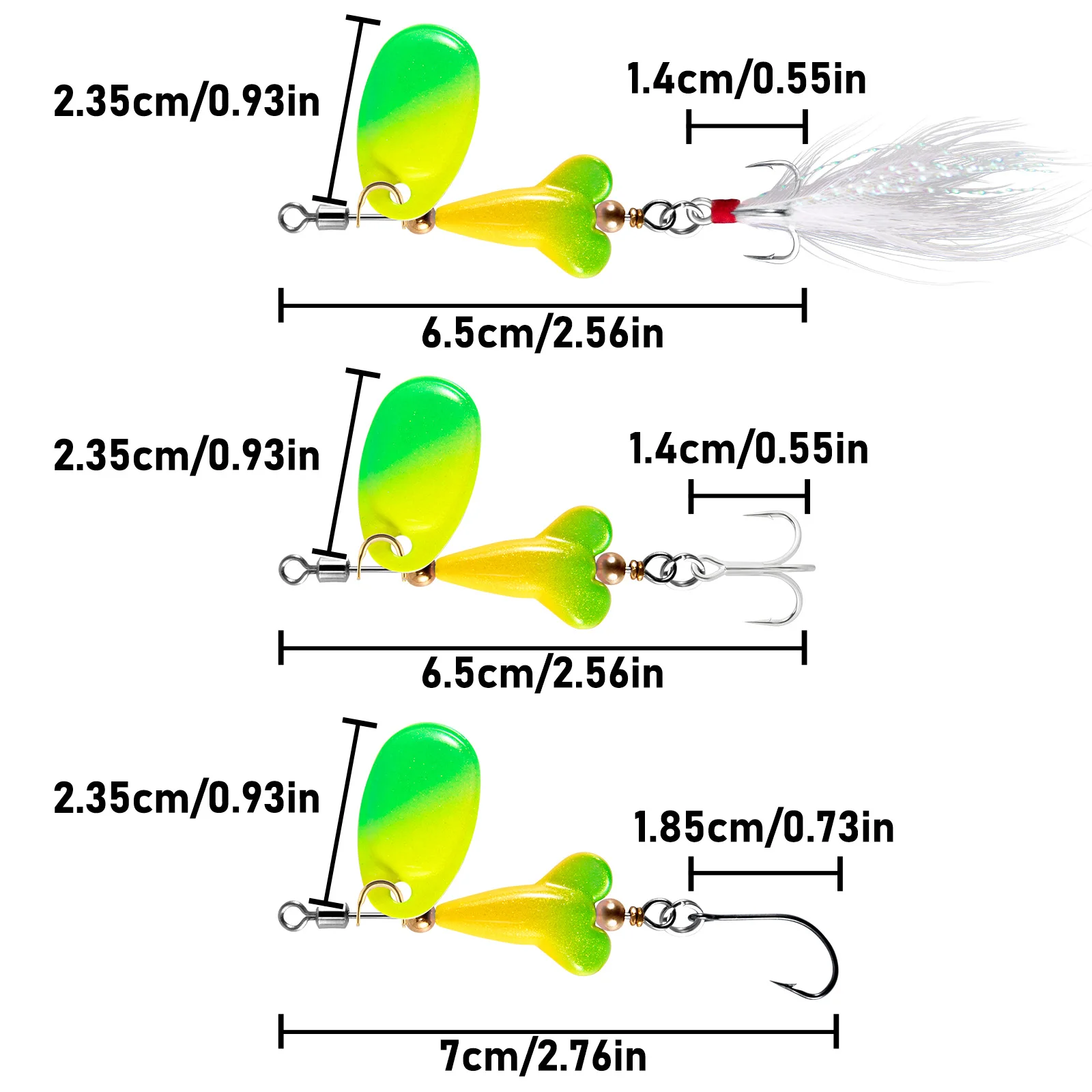 Spinner Mister Twister Top Prop – Señuelo en línea para trucha - imagen 2