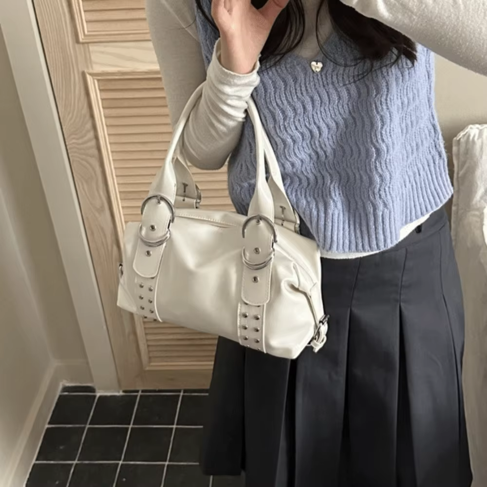 Bolso de Hombro Vintage en Cuero PU para Mujer – Gran Capacidad - imagen 2