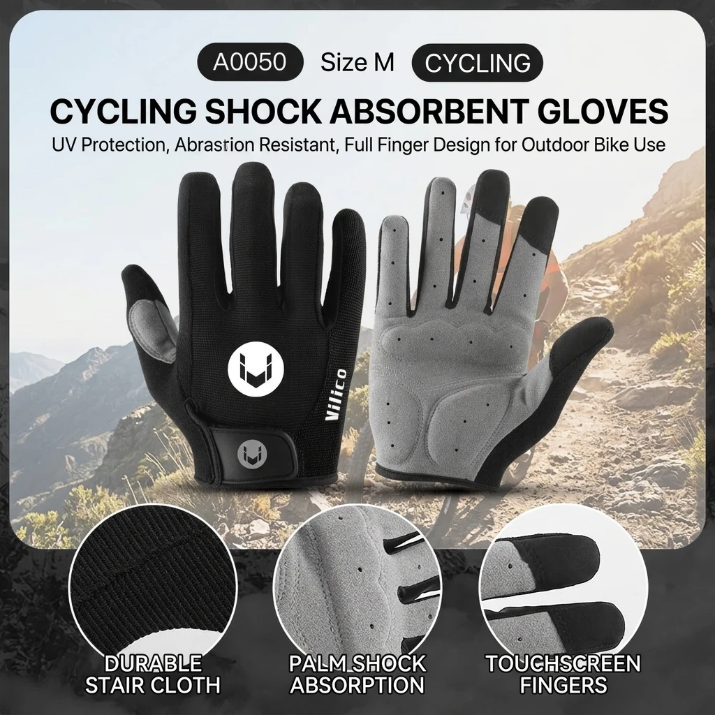 Guantes transpirables de verano con absorción de impactos y agarre - imagen 5