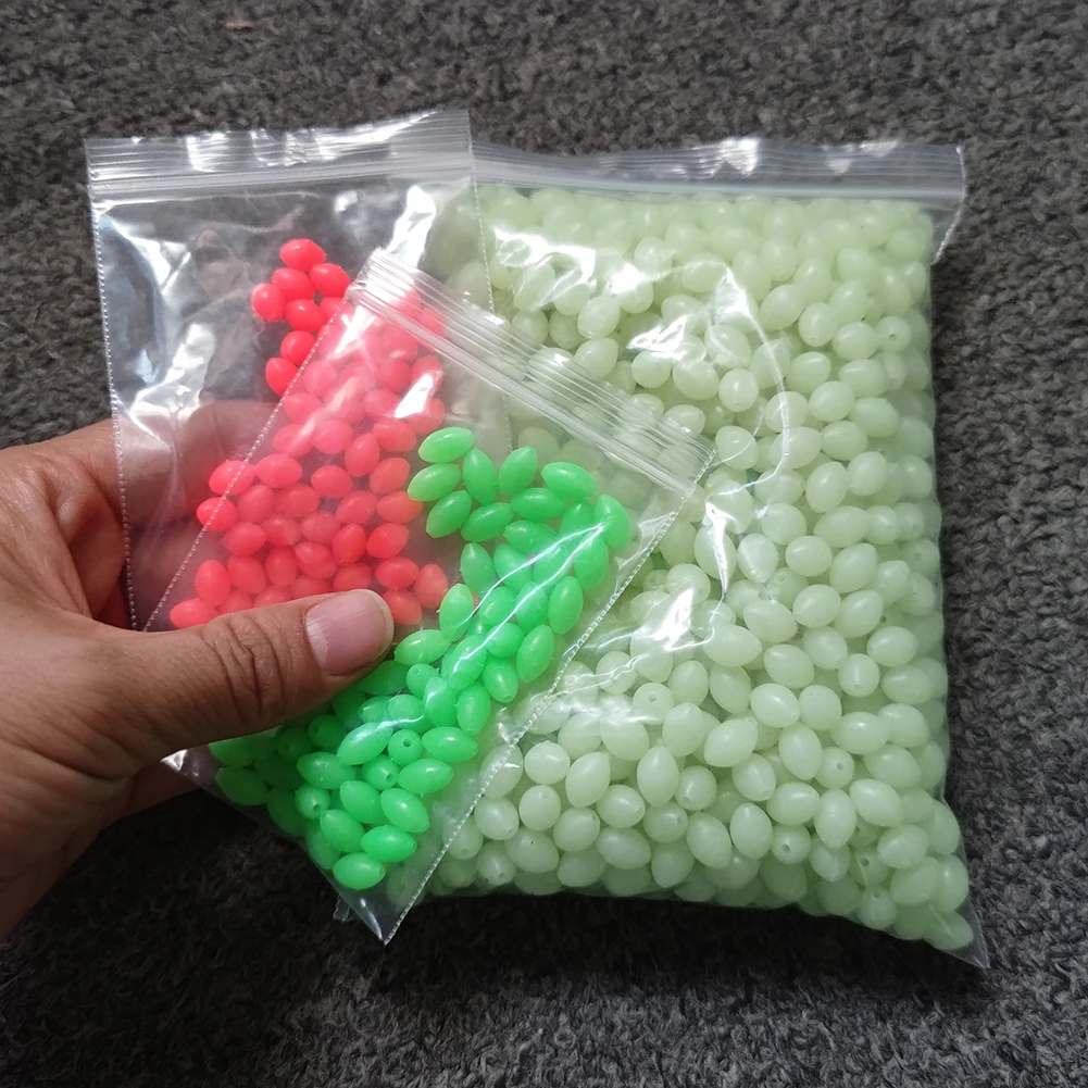 Cuentas ovales con luz para stopper de pesca nocturna - imagen 5