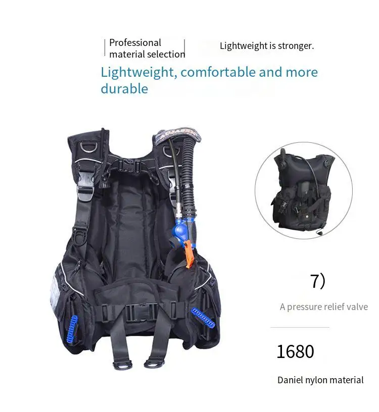 BCD de buceo ligero con compensación de flotabilidad - imagen 2
