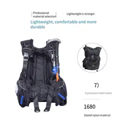 BCD de buceo ligero con compensación de flotabilidad