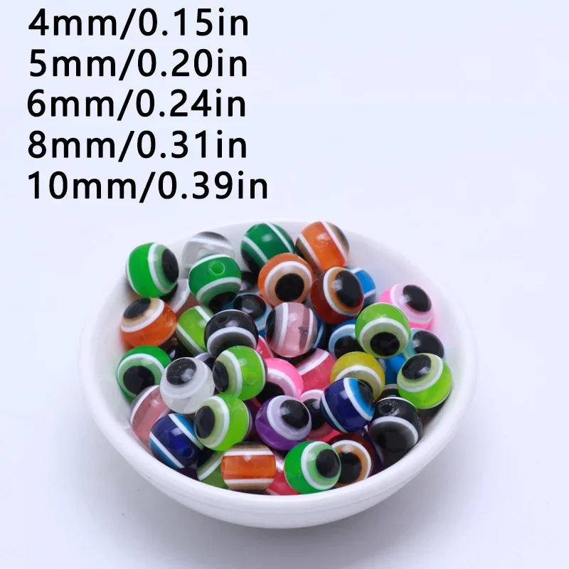 Cuentas ojo de pez para pesca resistentes en colores, señuelos DIY