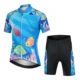 Conjunto infantil ciclismo secado rápido: jersey y pantalón corto