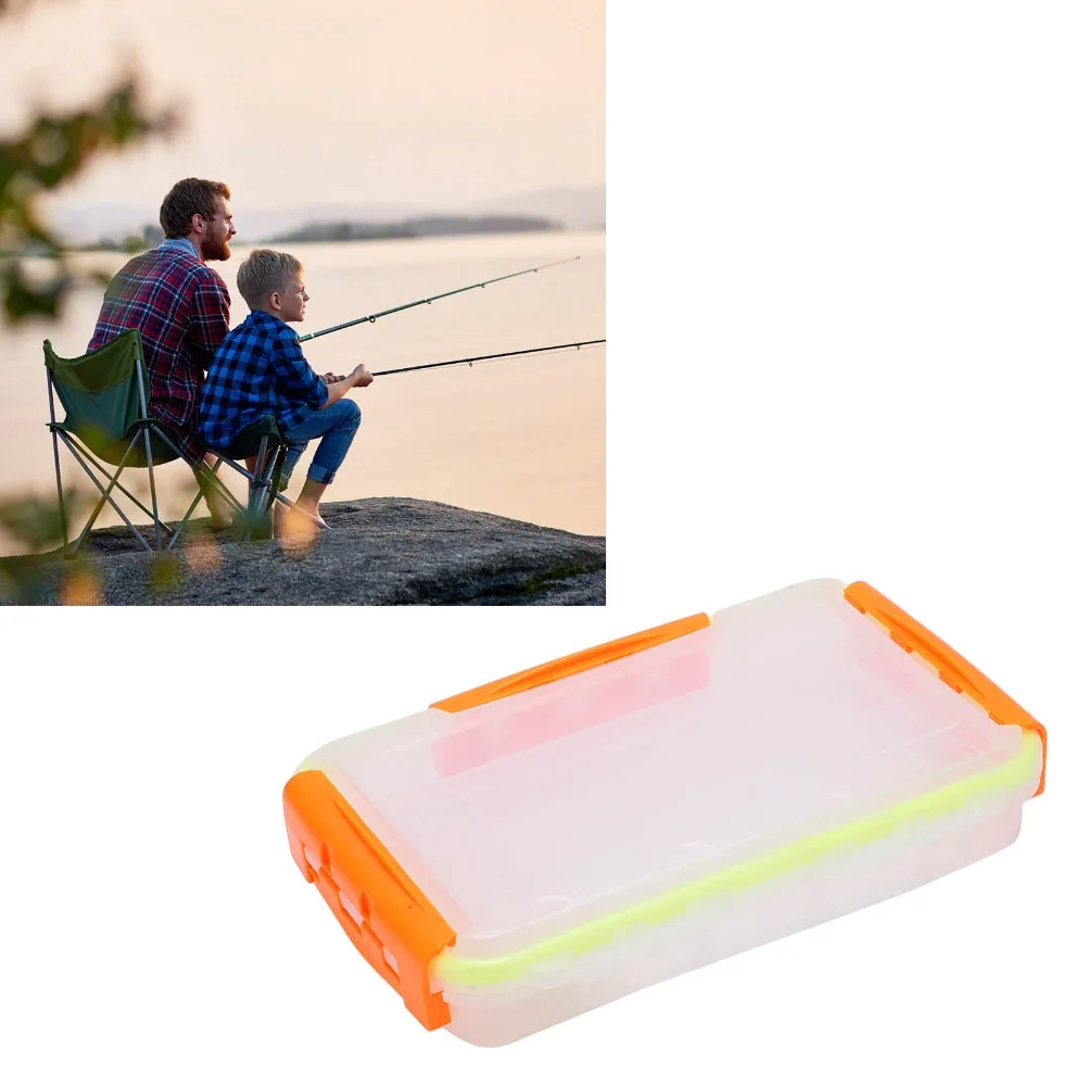 Caja de pesca impermeable transparente con divisores extraíbles - imagen 3