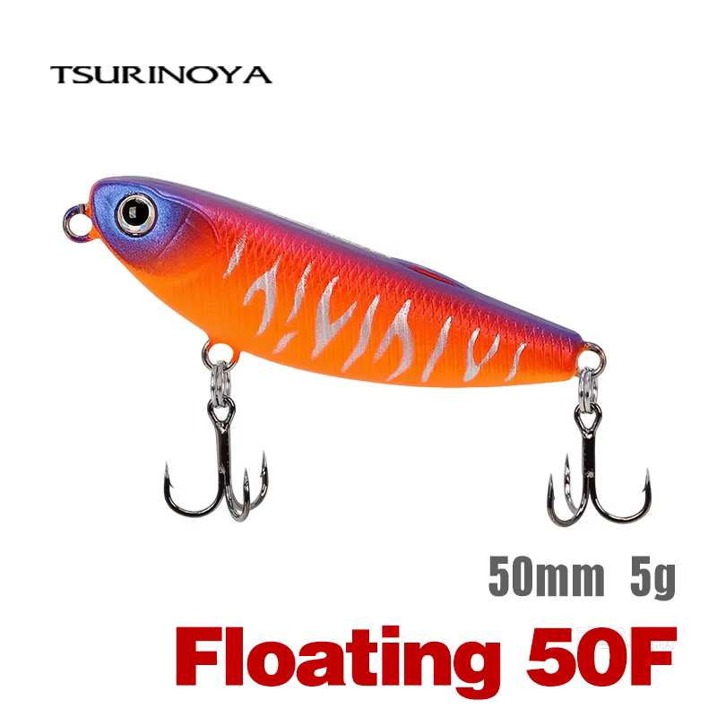 Wobbler Flotante Tsurinoya 50F Pencil 50mm 5g – Lubina Lucio - imagen 2