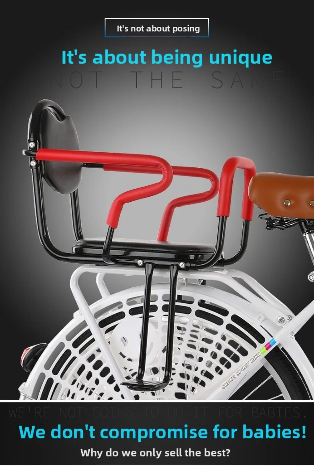 Asiento con base trasera