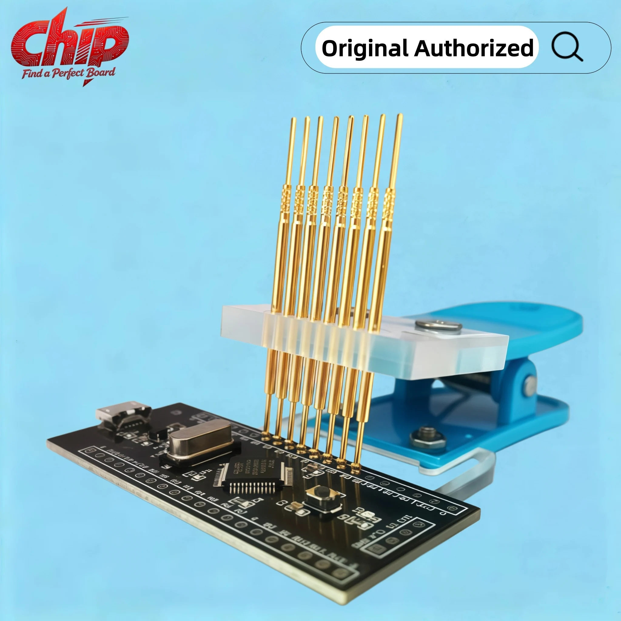 Pinza de sujeción PCB para programación y descarga pogo chapado oro - imagen 5