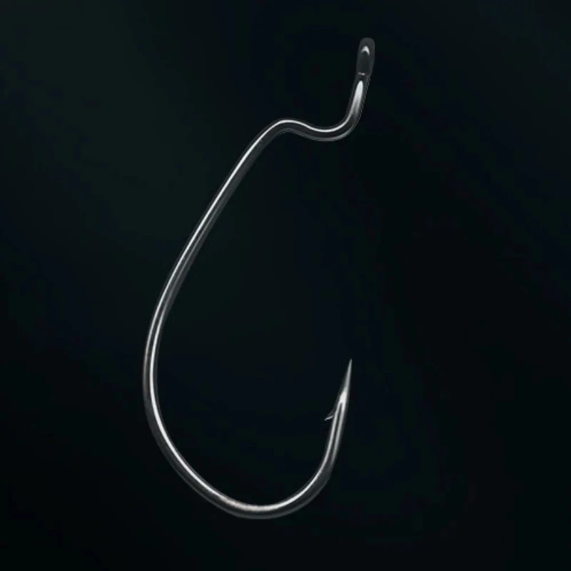 Anzuelo offset micro Texas rig wide gap para vinilo con gran agarre