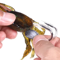 Señuelo cangrejo blando artificial para pesca sumergida