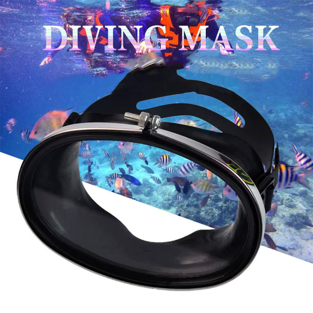 Máscara de buceo submarino – Lentes vidrio templado y vista amplia - imagen 3
