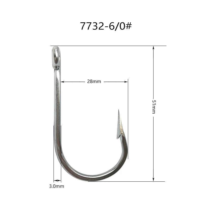 DORISEA 7732 Anzuelos Jigging de Acero Inoxidable para Atún - imagen 3