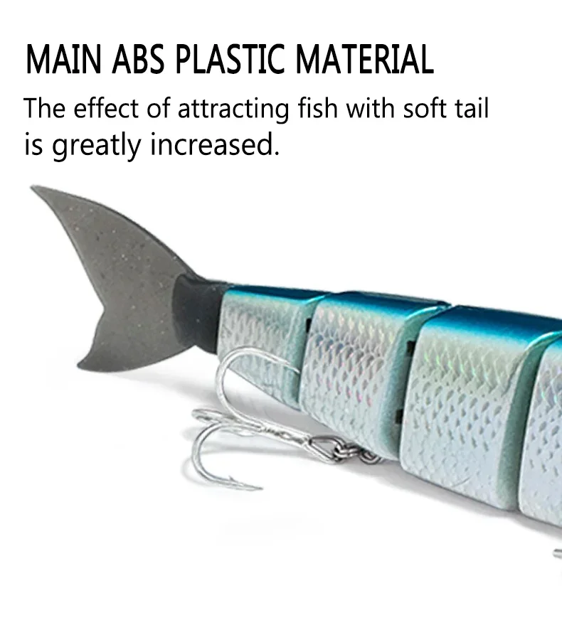 Swimbait AJLURES en acción bajo el agua
