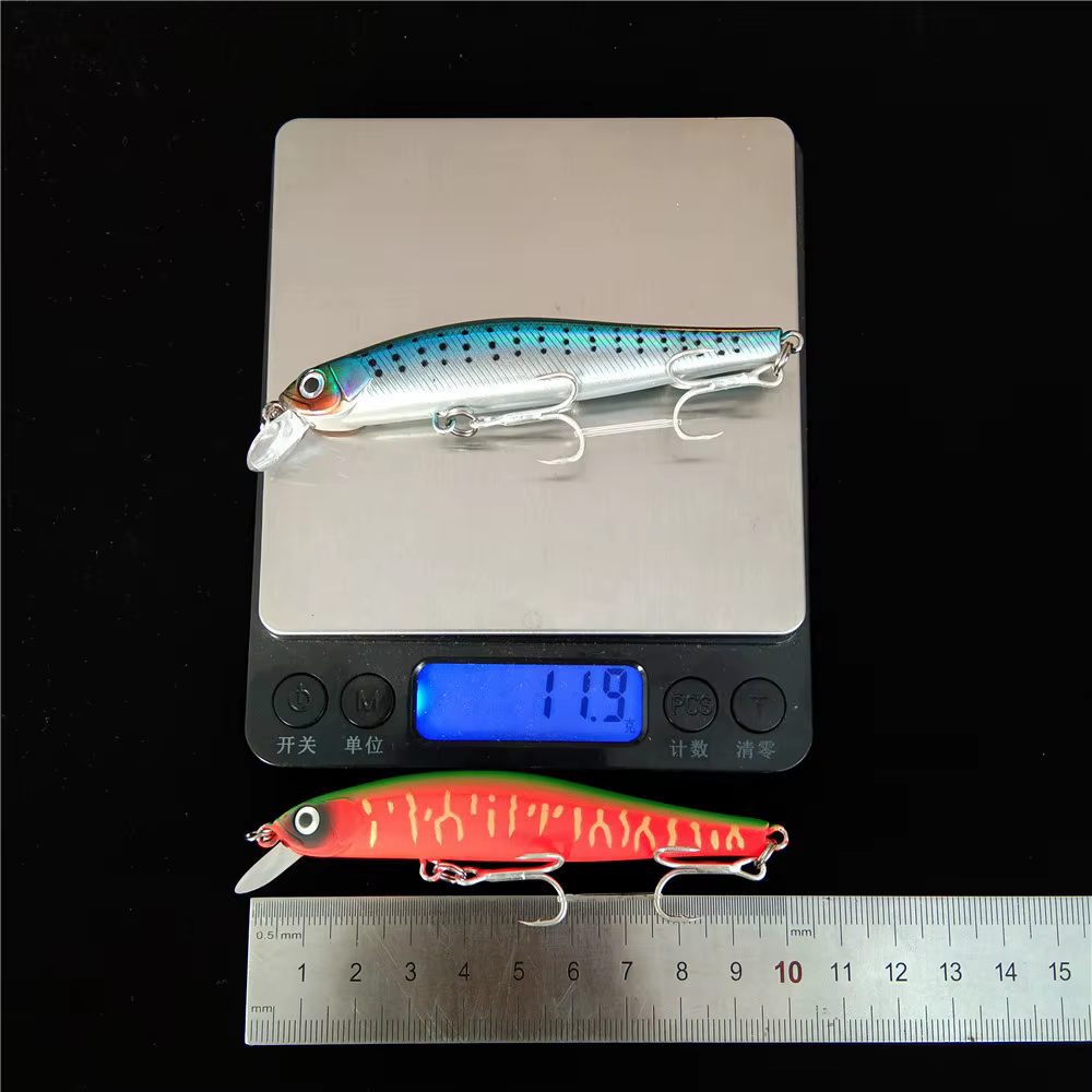 Swolfy Señuelo Minnow Wobbler 10cm 12g Ojos 3D Hundido – Lance Lejano - imagen 2