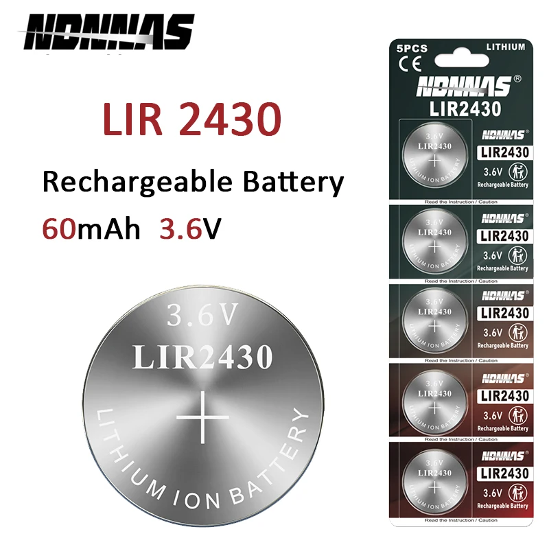 Batería recargable de litio tipo botón para dispositivos - imagen 3