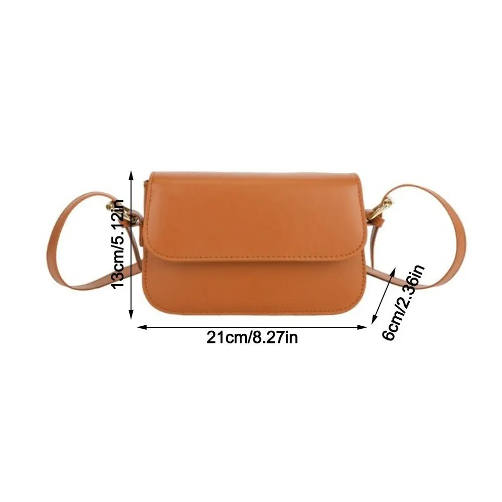 Bolso bandolera retro en cuero PU