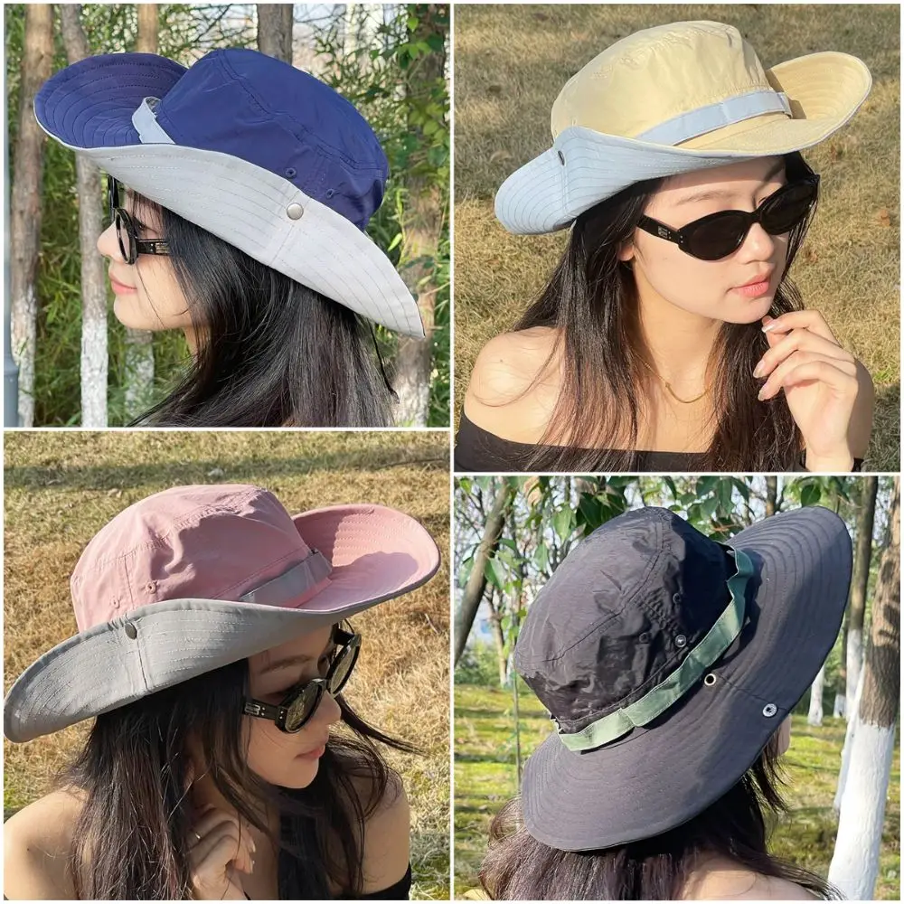 Gorra de montaña de secado rápido de ala ancha con colores - imagen 4