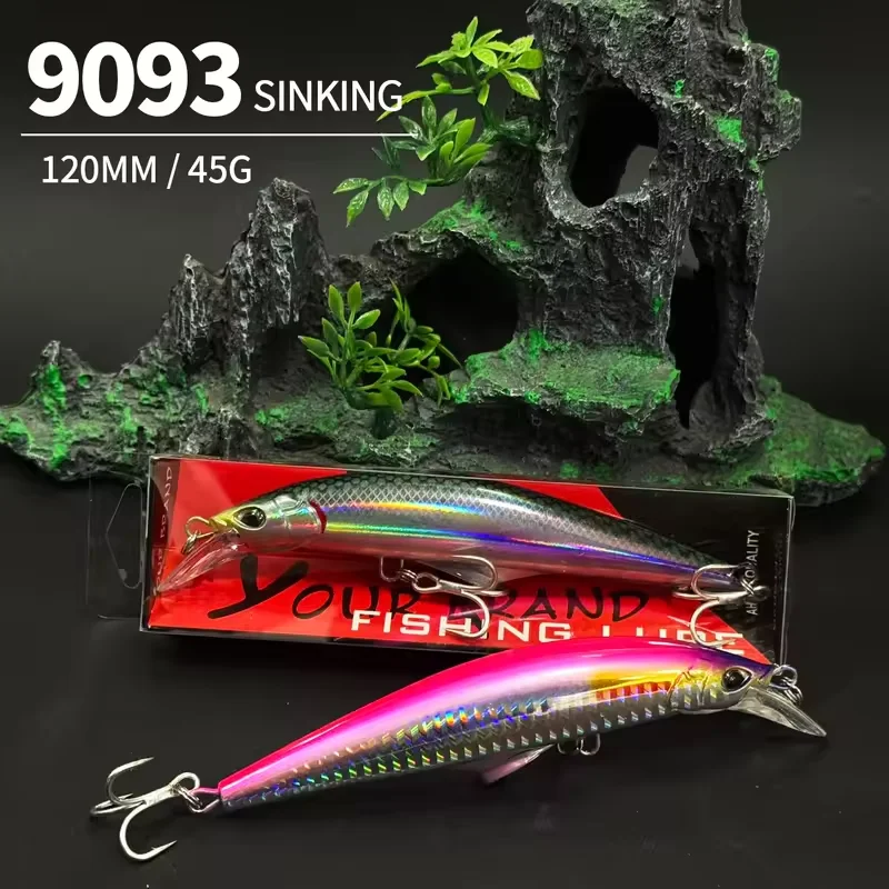 Wobbler minnow hundido long casting 120 mm – para pesca marina