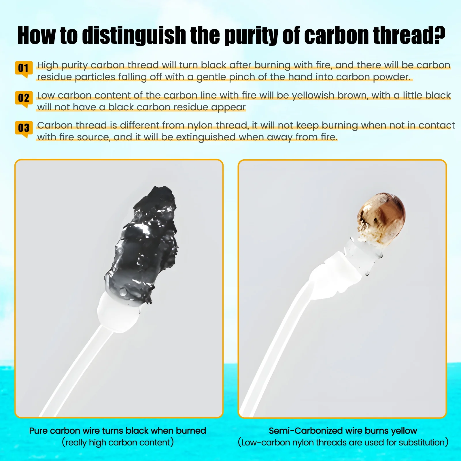 Bajo de Línea de Fluorocarbono 100% con Emerillón y Grapa - imagen 4