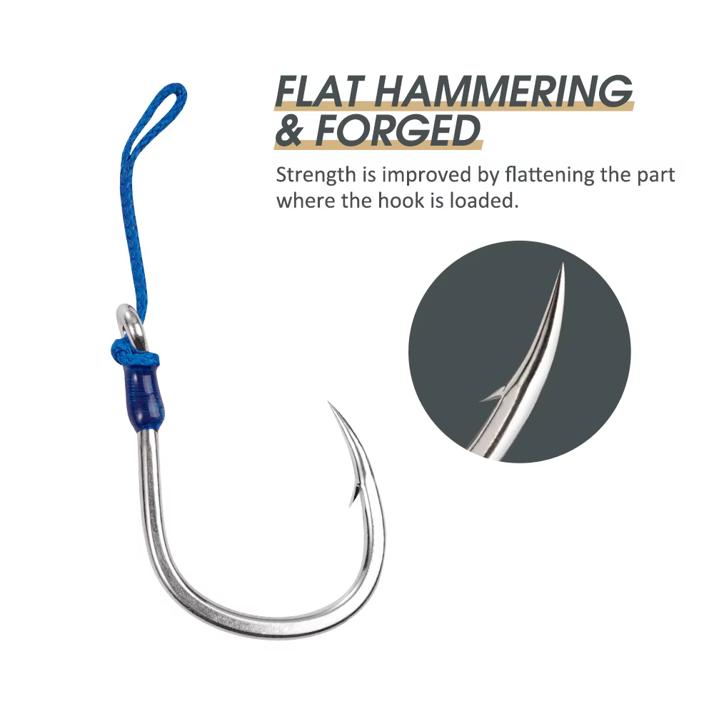 Noeby Anzuelos de Jigging Alta Resistencia para Pesca en Mar - imagen 4