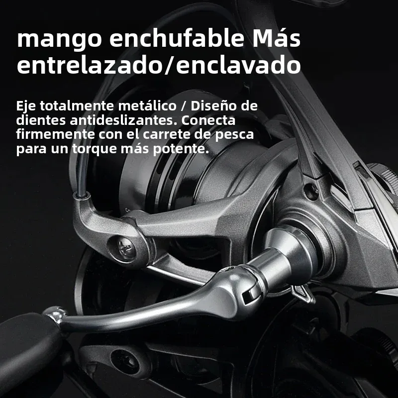 Carrete giratorio Huidiao Zero Play, freno 8 kg, lance suave - imagen 4