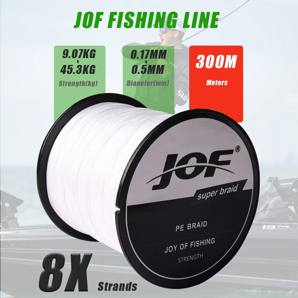 Línea de pesca trenzada PE JOF multicolor, PE japonés - imagen 5