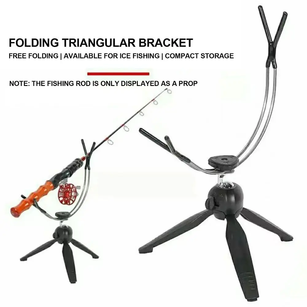 Soporte ajustable para cañas de pesca en hielo plegable de aluminio - imagen 5