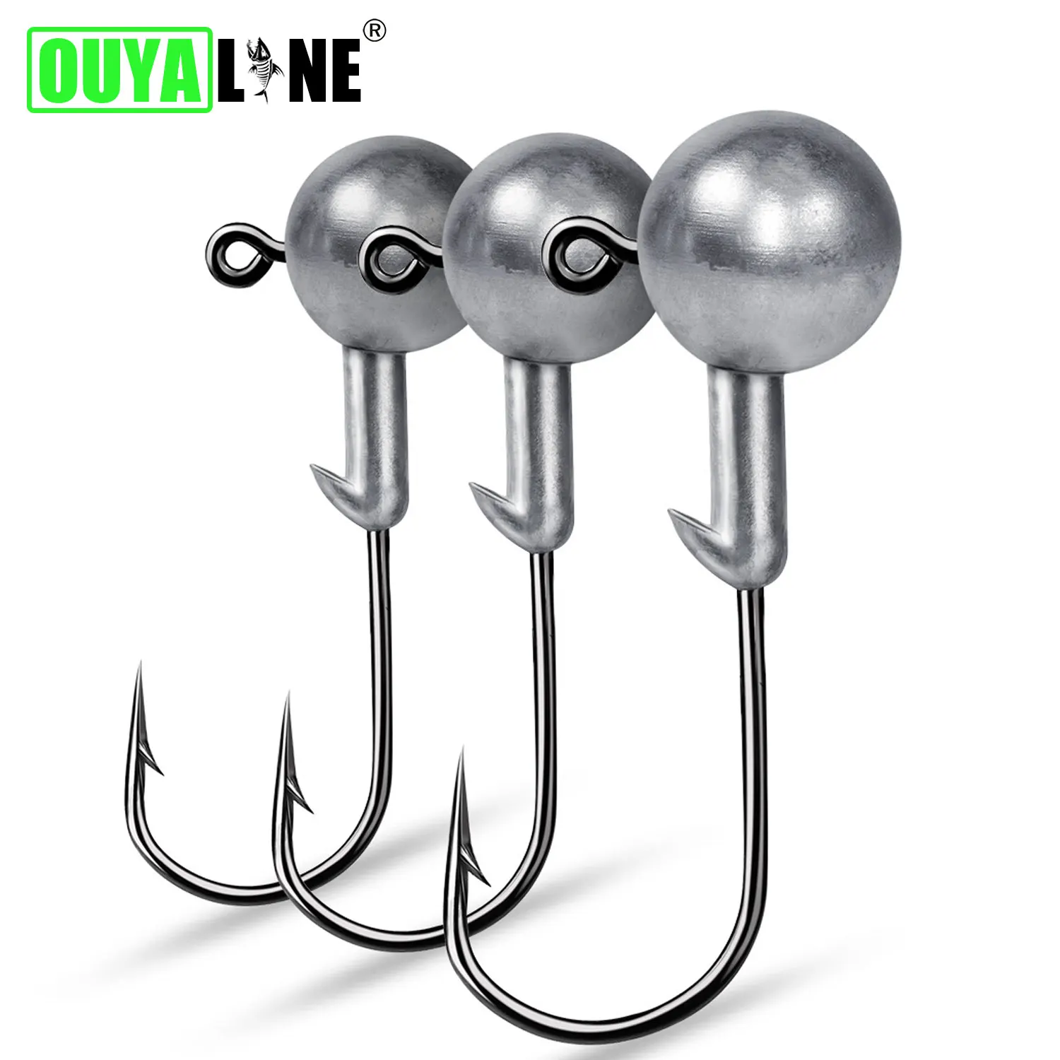 Anzuelos Jig Head Rockfish Ajing Cabeza plomada para vinilo