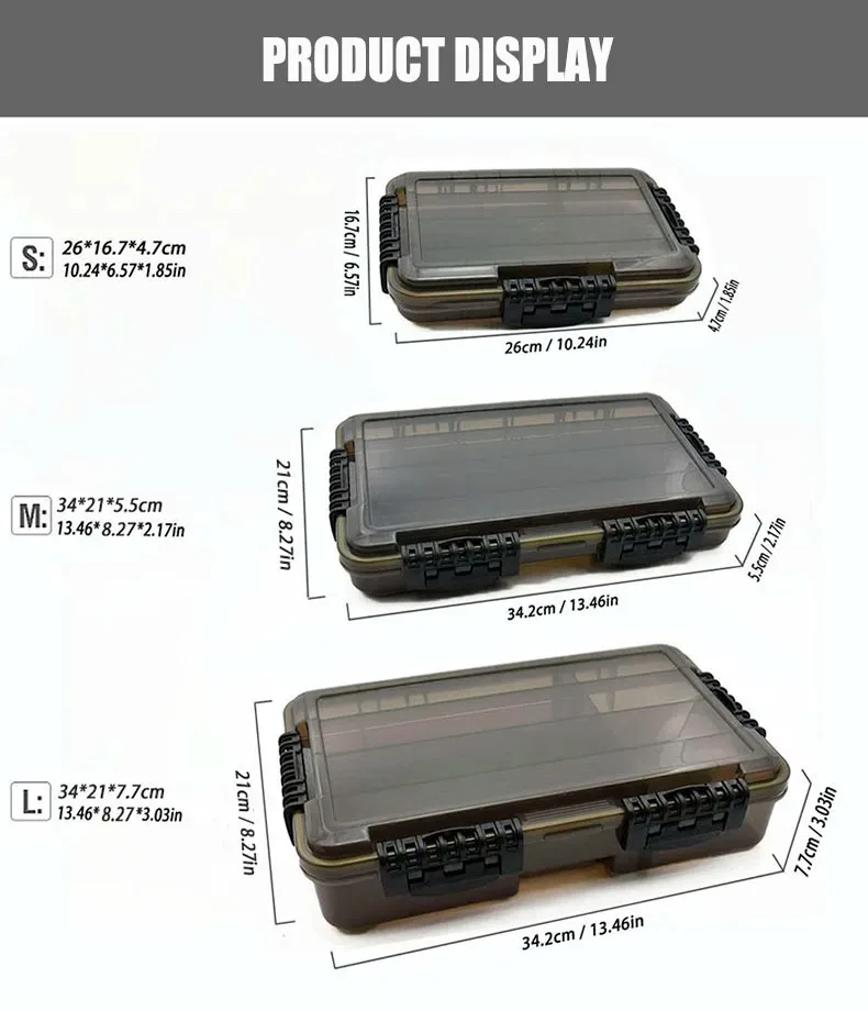 Caja de aparejos de pesca YIRUMEI vista frontal