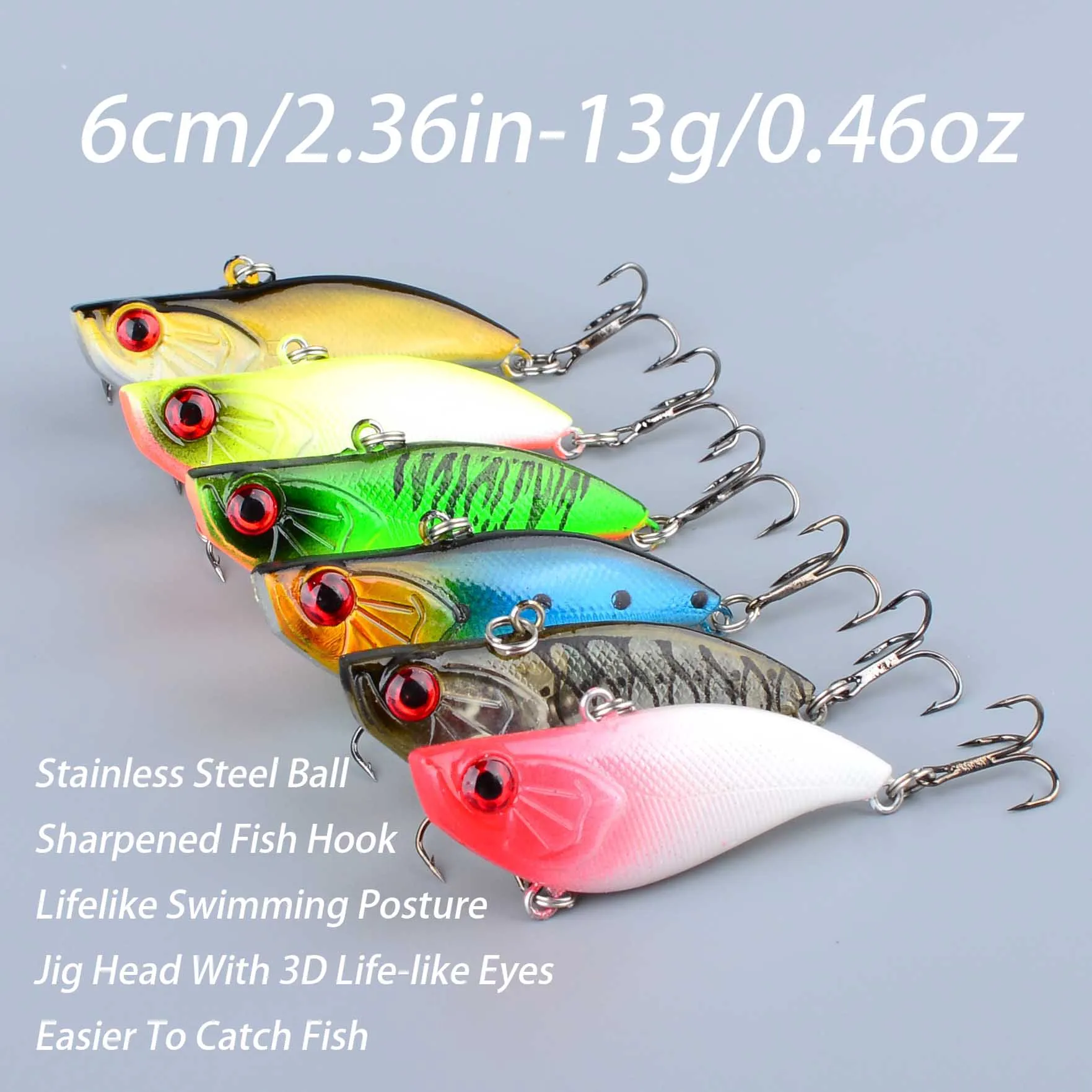 VIB Spinner Swimbait vibratorio hundente sin labio – largo - imagen 3