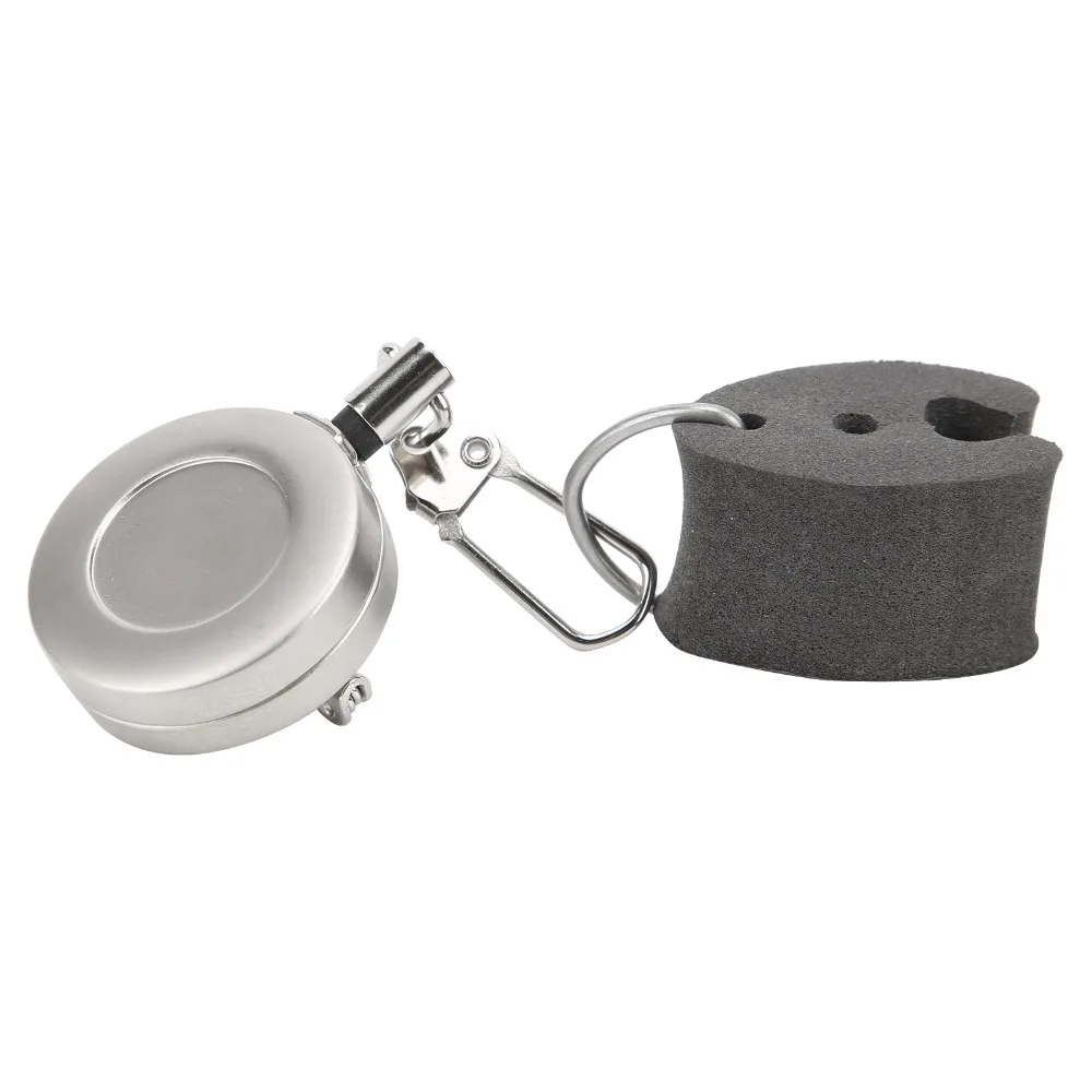 Clip para caña de pescar extensible de acero inoxidable con hebilla