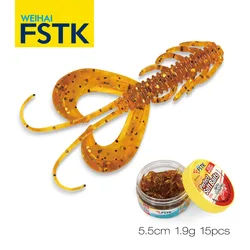 Wobbler FSTK Shad – Señuelo blando para lubina, 5,5 cm